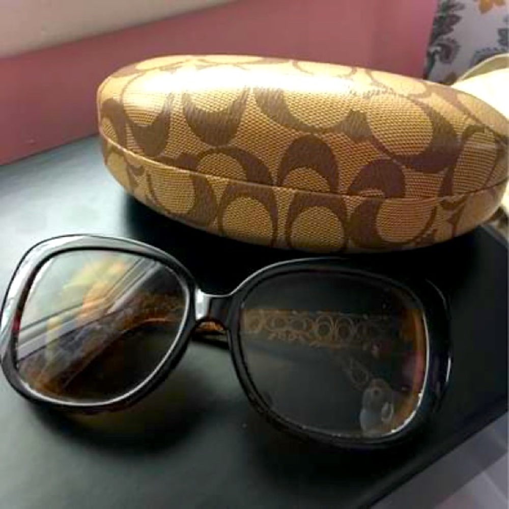 Coach prescription Sunglasses with case